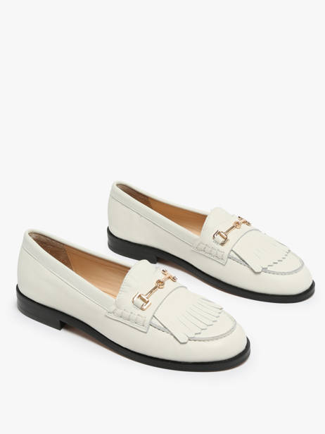 Mocassins Uit Leder Inuovo Wit women B01002 ander zicht 2