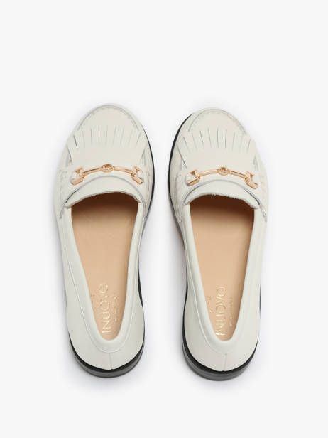 Mocassins Uit Leder Inuovo Wit women B01002 ander zicht 3