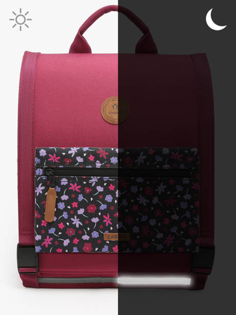 Rugzak 2 Compartimenten Cabaia Rood school M ander zicht 6