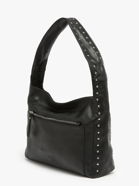 Schoudertassen Glam Leder Basilic pepper Zwart glam BGLA70 ander zicht 2