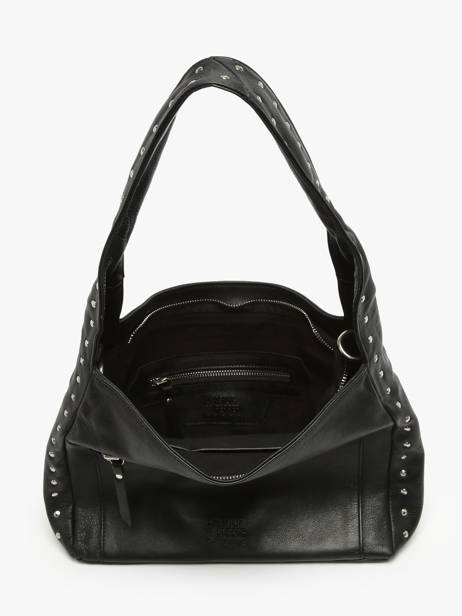Schoudertassen Glam Leder Basilic pepper Zwart glam BGLA70 ander zicht 3