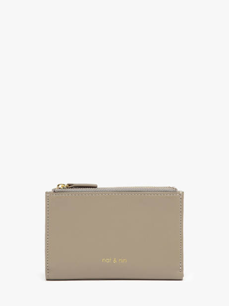 Portefeuille Leder Nat et nin Beige vintage SANDY