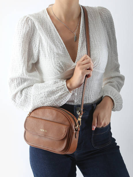 Cross Body Tas Vintage Leder Nat et nin Bruin vintage JUDY ander zicht 1