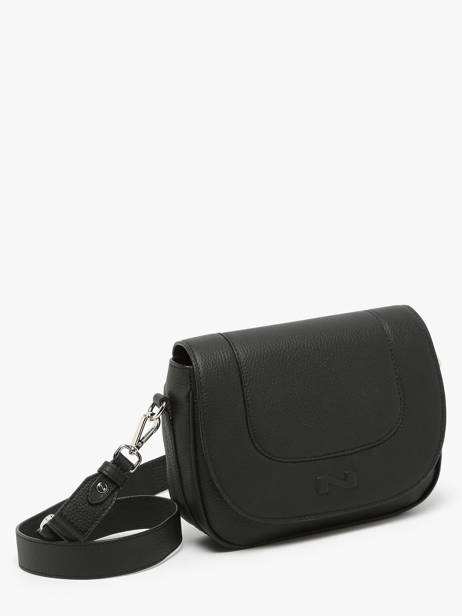 Cross Body Tas Ponant Leder Nathan baume Zwart regate 10 ander zicht 2