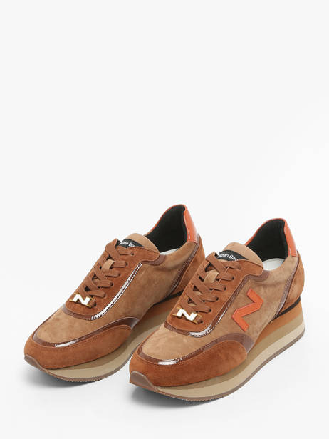 Sneakers Uit Leder Nathan baume Bruin women 242S2603 ander zicht 2