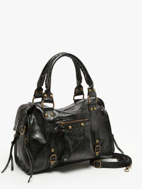 Schoudertas Nine Leder Milano Zwart nine NI24092 ander zicht 2