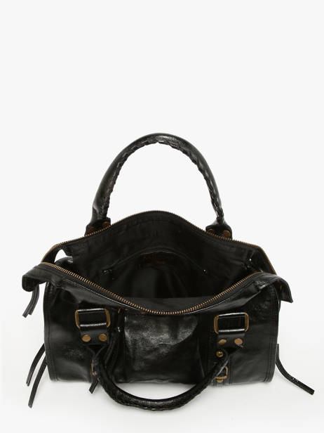 Schoudertas Nine Leder Milano Zwart nine NI24092 ander zicht 3