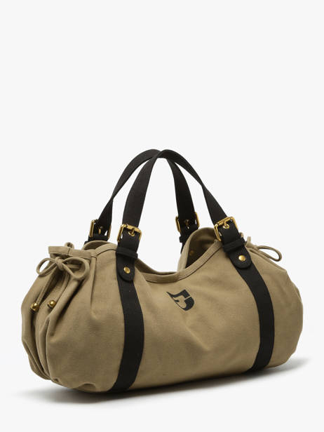 Schoudertassen Canvas Katoen Gerard darel Groen canvas DBS01450 ander zicht 1
