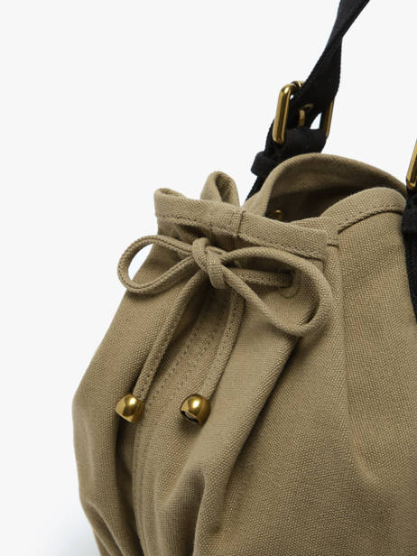 Schoudertassen Canvas Katoen Gerard darel Groen canvas DBS01450 ander zicht 2