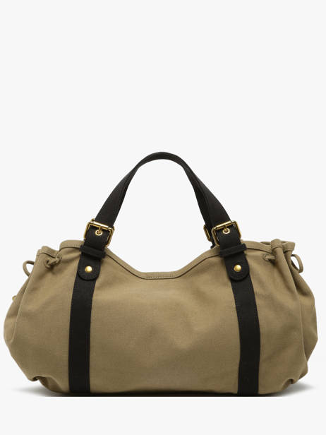 Schoudertassen Canvas Katoen Gerard darel Groen canvas DBS01450 ander zicht 4