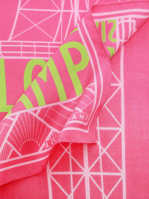 Longchamp Soie gots Sjaal Roze