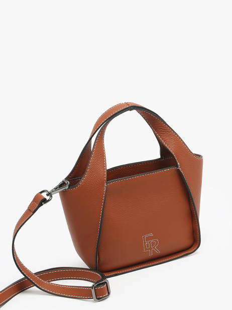 Cross Body Tas S Foudre Leder Etrier Bruin foudre EFOD107S ander zicht 2