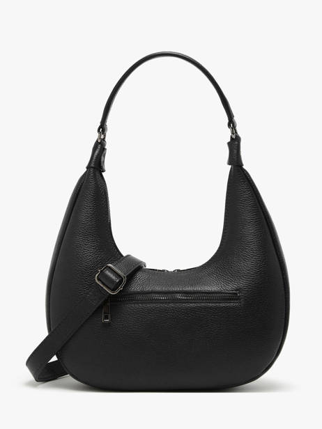 Schoudertassen Caviar Leder Milano Zwart caviar CA24121 ander zicht 4