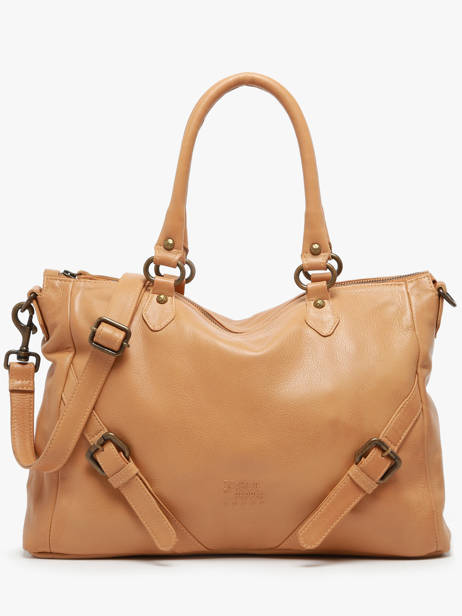 Schoudertassen Strappy Leder Basilic pepper Bruin strappy BSTR03