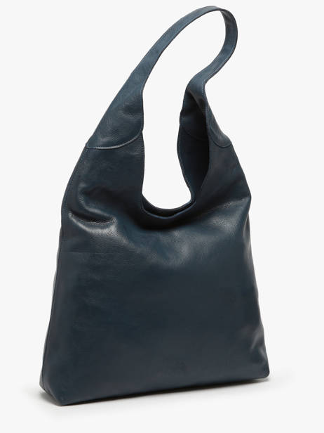 Schoudertassen Cow Leder Basilic pepper Blauw cow BCOW2L ander zicht 2
