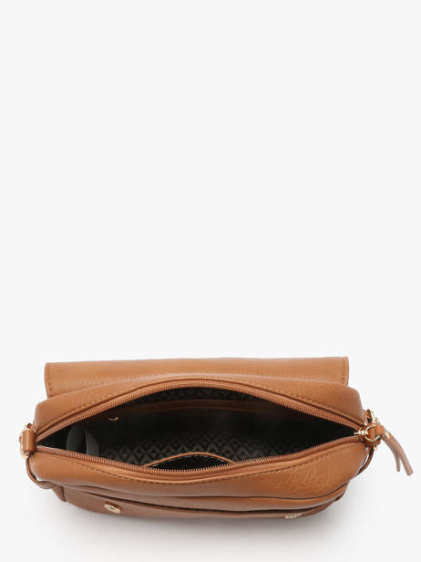 Cross Body Tas Zip Lulu castagnette Bruin zip YRONDE ander zicht 3