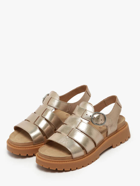 Sandalen Clairemont Way Uit Leder Timberland Goud women 2Q1PN751 ander zicht 1