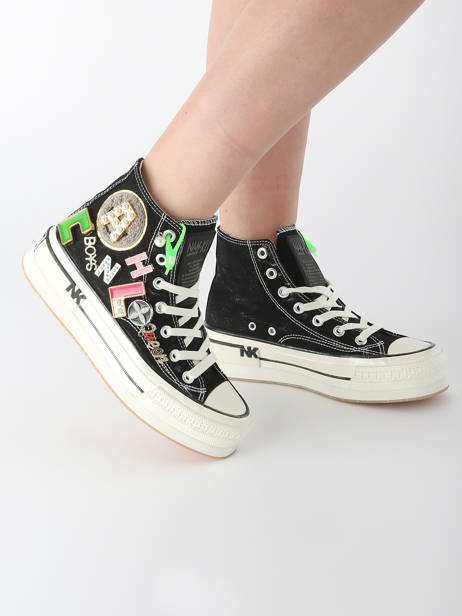 Sneakers Nan-ku couture Zwart women 15A1 ander zicht 1
