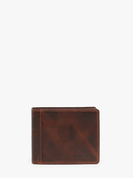 Chequehouder Met Kaarthouder Leder Maverick Bruin the original MAVTO006