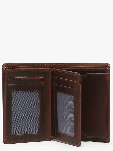 Chequehouder Met Portemonnee Leder Maverick Bruin the original MAVTO032 ander zicht 1
