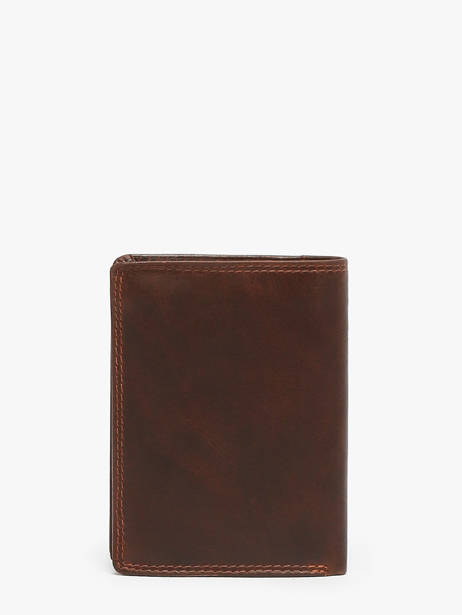 Chequehouder Met Portemonnee Leder Maverick Bruin the original MAVTO032 ander zicht 2