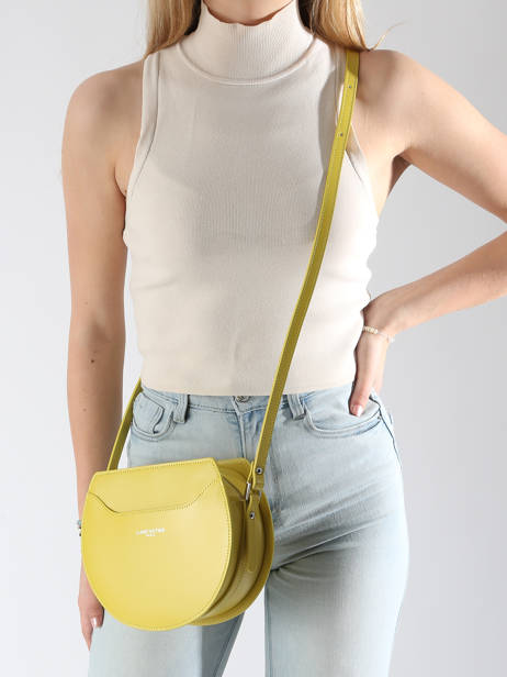 Bucket Bag Suave Lune Leder Lancaster Geel suave lune 32 ander zicht 1