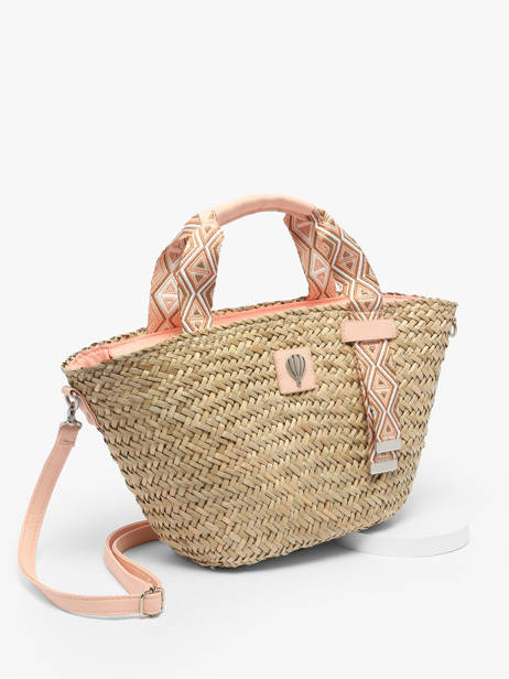 Handtas Estival Stro Le voyage en panier Oranje estival PM848 ander zicht 2