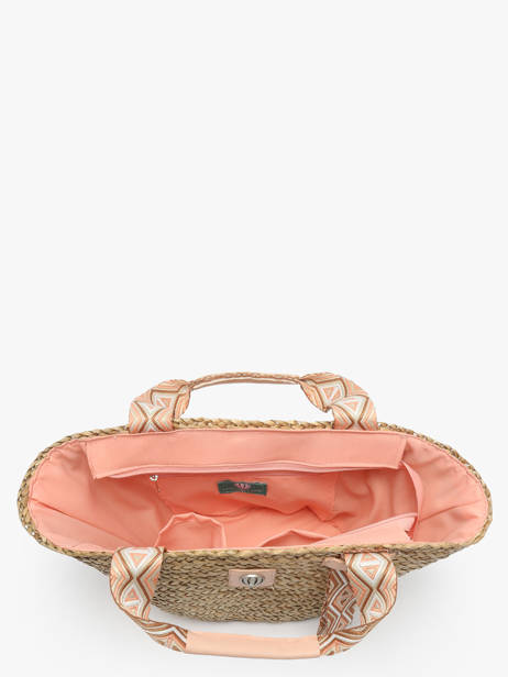 Handtas Estival Stro Le voyage en panier Oranje estival PM848 ander zicht 3