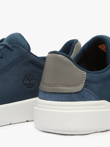 Sneakers Bay Low Lace Uit Leder Timberland Blauw men 292C2881 ander zicht 3