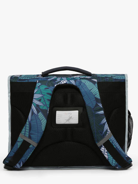 Boekentas Kind 3 Compartimenten Cameleon Blauw actual CA41 ander zicht 4