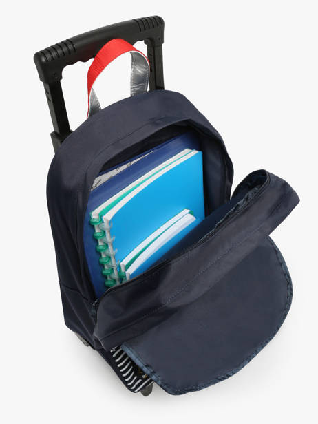 Rugzak Op Wieltjes 2 Compartimenten Tann's Blauw les fantaisies f 73321 ander zicht 3