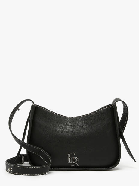 Cross Body Tas M Foudre Leder Etrier Zwart foudre EFOD089M