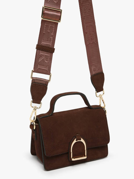 Cross Body Tas Altesse Suede Etrier Bruin altesse suede EASU048X ander zicht 1