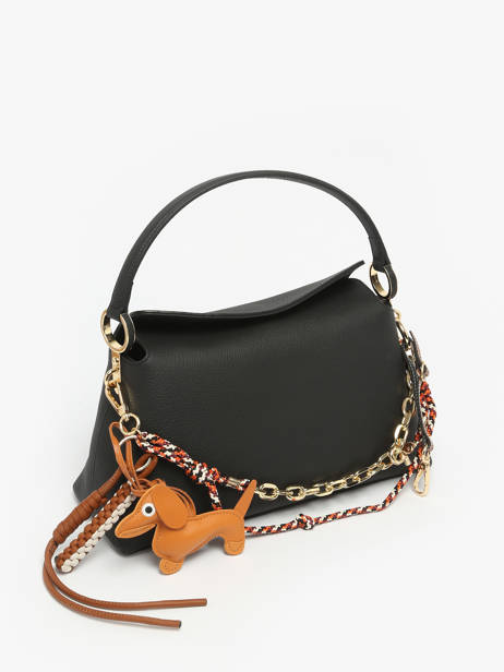 Dubbele Bag Charm Teckel Viamailbag Veelkleurig long charm L ander zicht 1
