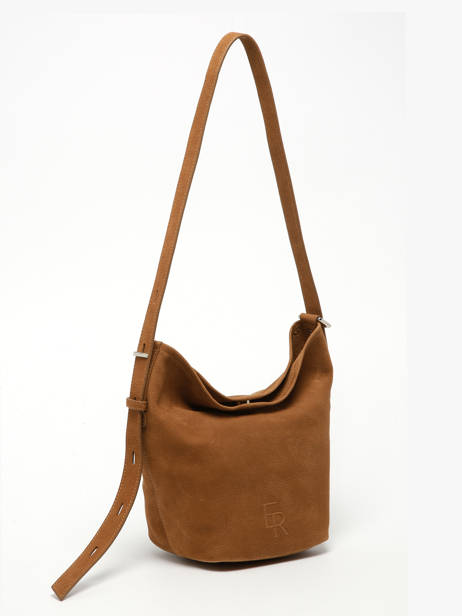 Cross Body Tas Rugzak S Cavalier Nubuck Leder Etrier Bruin cavalier nubuck ECAN126S ander zicht 4