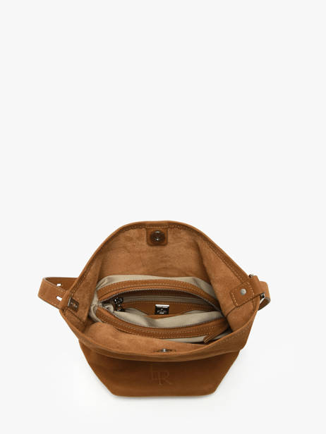 Cross Body Tas Rugzak S Cavalier Nubuck Leder Etrier Bruin cavalier nubuck ECAN126S ander zicht 6