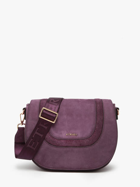 Cross Body Tas M Lasso Leder Etrier Violet lasso ELAS152M