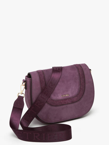 Cross Body Tas M Lasso Leder Etrier Violet lasso ELAS152M ander zicht 2