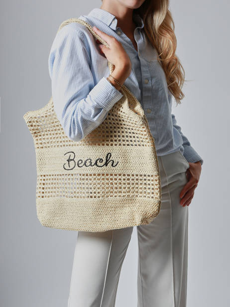 Schoudertassen Beach Papier Miniprix Beige beach Q637 ander zicht 1