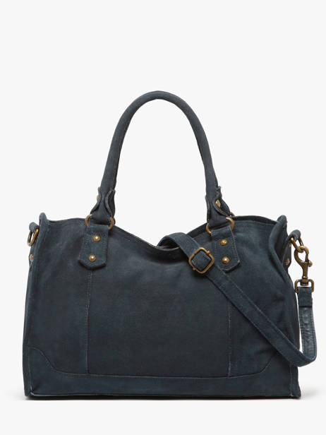 Handtassen Houston Leder Basilic pepper Blauw houston BHOU22 ander zicht 4