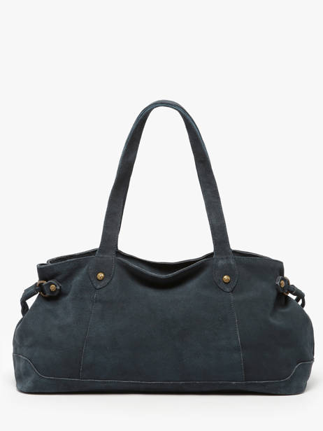 Schoudertas Houston Leder Basilic pepper Blauw houston BHOU80 ander zicht 4