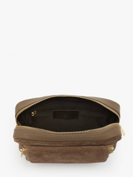 Cross Body Tas Velvet Caviar Leder Milano Bruin velvet caviar VC25067 ander zicht 3