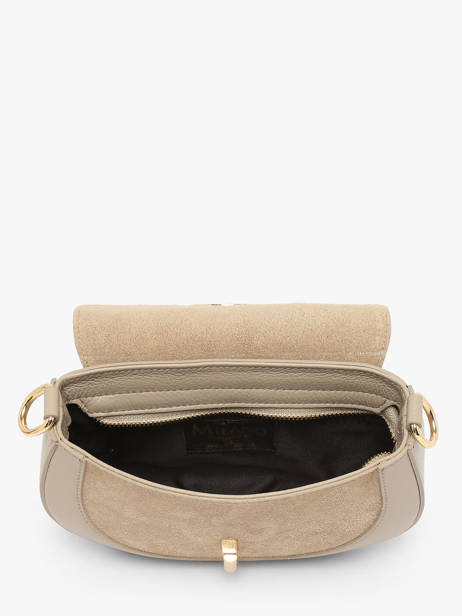 Cross Body Tas Velvet Caviar Leder Milano Beige velvet caviar VC25068 ander zicht 3