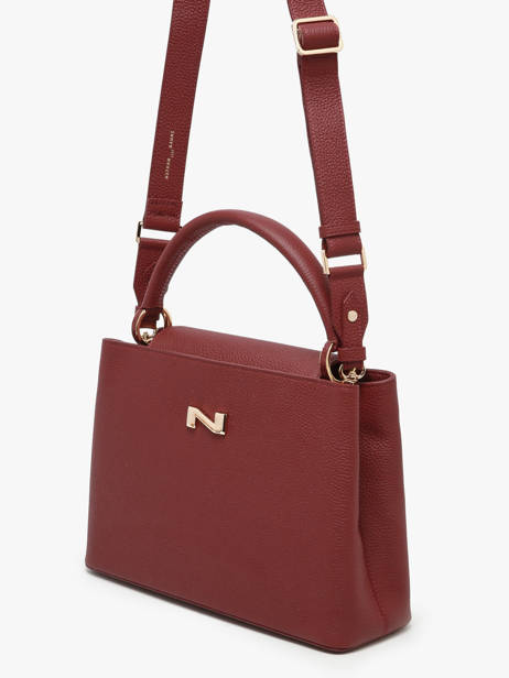 Handtas Magnolia Leder Nathan baume Rood eden 3 ander zicht 2