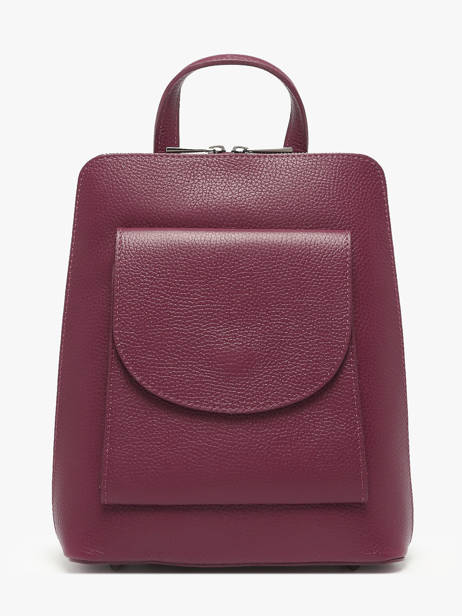 Rugzak /schoudertas Milano Rood caviar CA240615