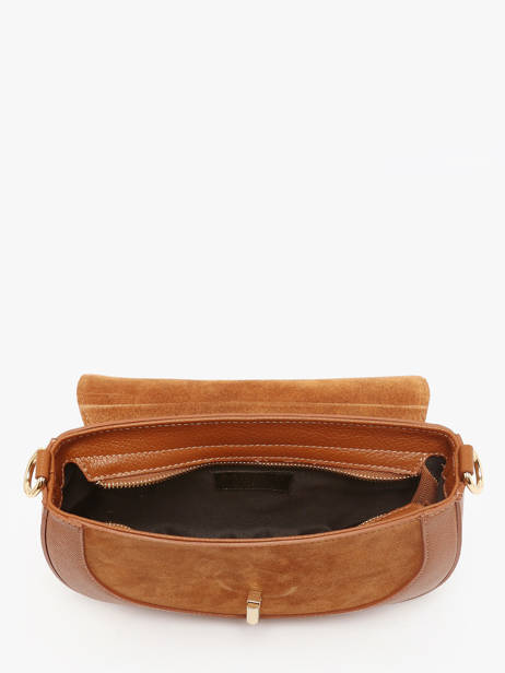 Cross Body Tas Velvet Caviar Leder Milano Bruin velvet caviar VC25069 ander zicht 3