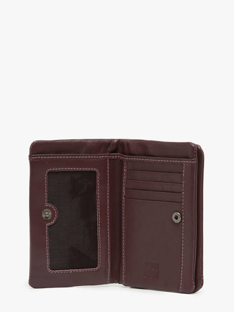 Portefeuille Leder Biba Rood wallet SFM4L ander zicht 1