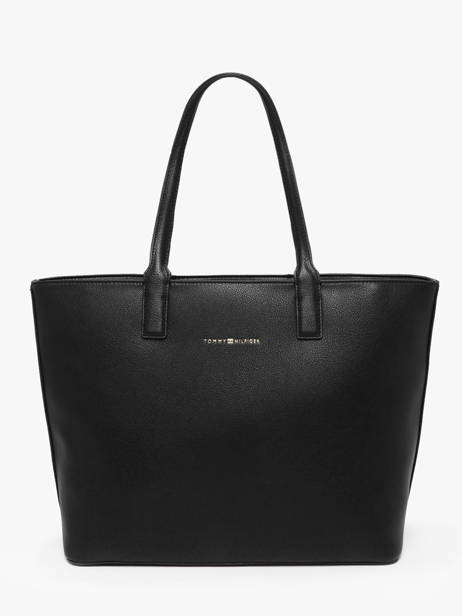 Schoudertas Th Logotape Polyurethaan Tommy hilfiger Zwart th logotape AW17449