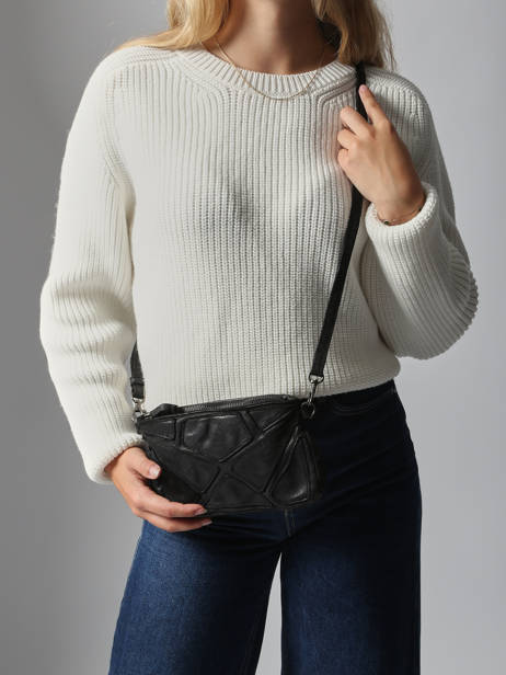 Schoudertas Heritage Leder Biba Zwart heritage DON1L ander zicht 1