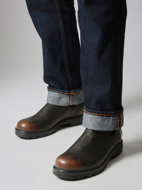 Chelsea Boots Uit Leder Blundstone Bruin men 2440 ander zicht 1